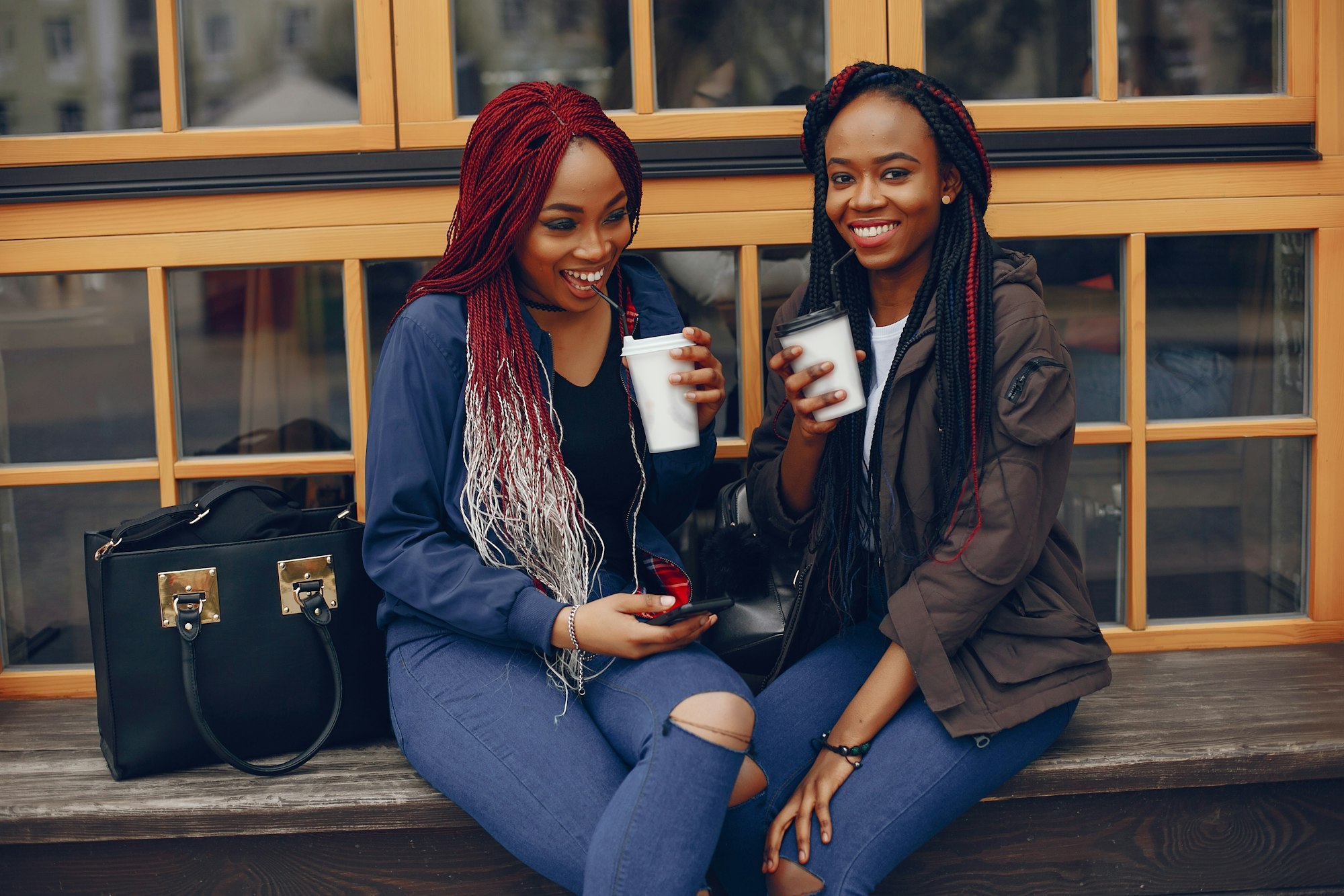 black girl in a city