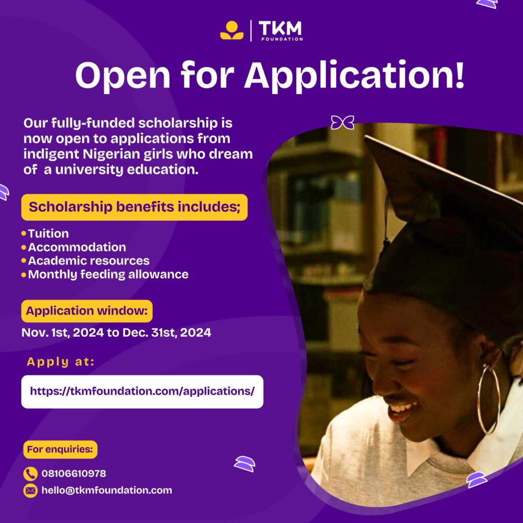 TKM Fully-funded Scholarship: Applications Are Now Open!