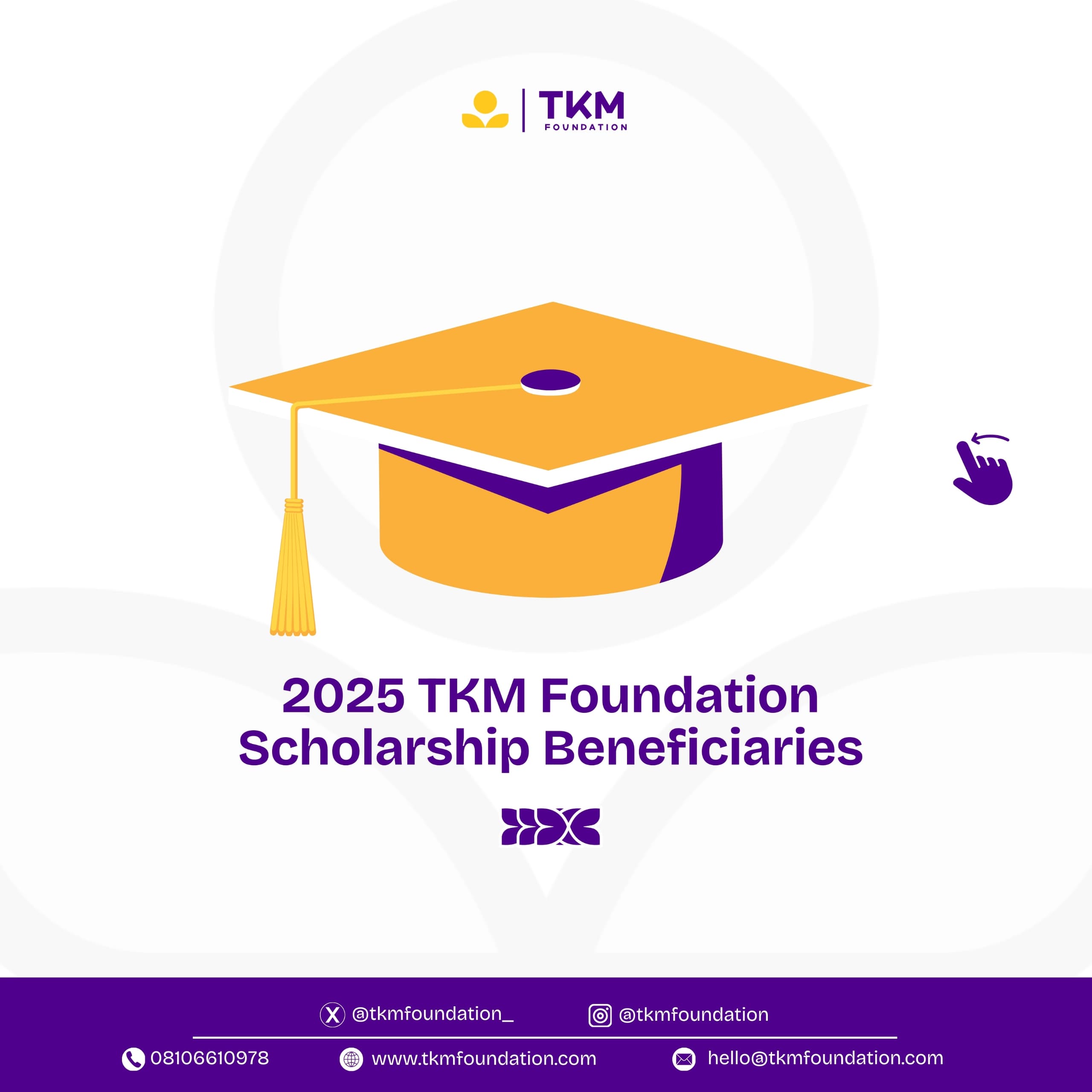 Introducing the 2024/2025 Beneficiaries of the TKM Foundation Scholarship